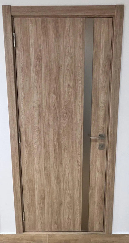 Ușă interior City BG Savanna Oak – complet echipată, cu toc reglabil Omis