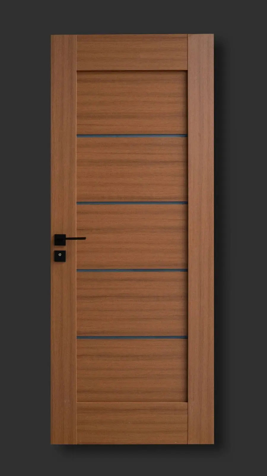Ușă interior culoare teak JYA-066 cu toc reglabil – design cald, complet echipată www.CasaDeco.ro