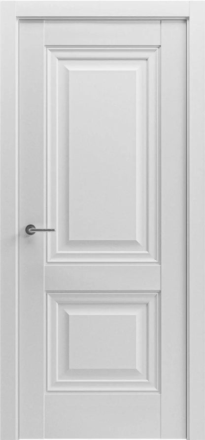 Ușă interior Elegant Lux albă – balamale ascunse, cu toc reglabil și design clasic-modern Omis