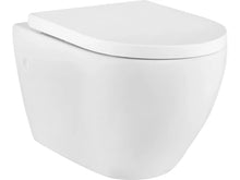 Wand WC-Set Wandtiefspül-WC Kingston Weiß Spülrandlos