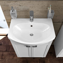 Mobilier de baie pe pardoseală Woodmix, Alb Aqua Rodos