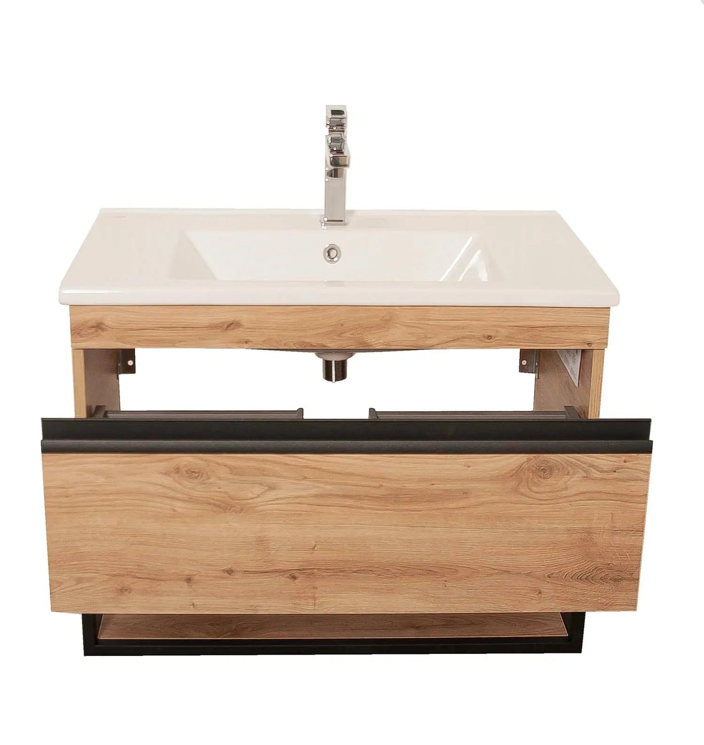 Mobilier de baie suspendat Loft Iron, Seville Aqua Rodos