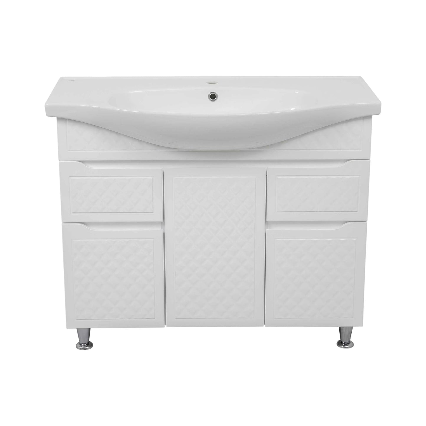 Mobilier de baie pe pardoseală Rodors, Alb Aqua Rodos