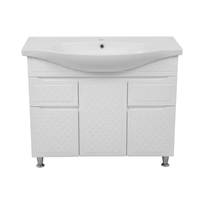 Mobilier de baie pe pardoseală Rodors, Alb Aqua Rodos